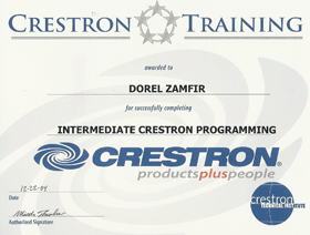 Intermediate Crestron Programming